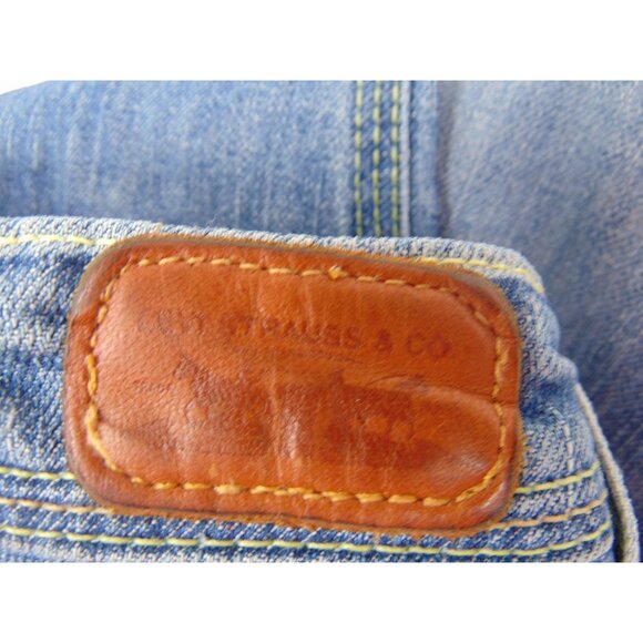 Levis Buckle Back Low Rise Boot Cut Retro Jeans Size 11 Flap Sun Set Button 731L - Picture 8 of 14